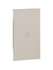 bticino living now cover con simbolo luce per art k4001, k4003, k4004  k4004l  k4005 k4034  2 moduli sabbia bticino km01m2a