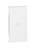 bticino living now cover con simbolo luce per art k4001, k4003, k4004 k4004l k4005 k4034 2 moduli bianco bticino kw01m2a