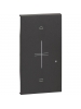 bticino living now cover illuminabile per comando tapparella connesso art k4027c  2 moduli nero bticino kg32m2