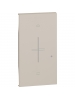 bticino living now cover illuminabile per comando tapparella connesso art k4027c  2 moduli sabbia bticino km32m2