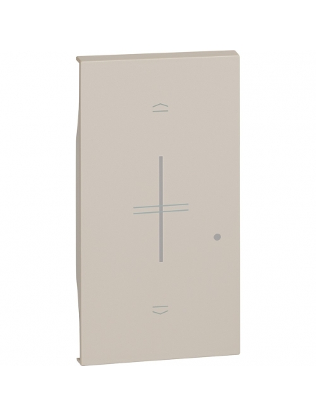 bticino living now cover illuminabile per comando tapparella connesso art k4027c  2 moduli sabbia bticino km32m2