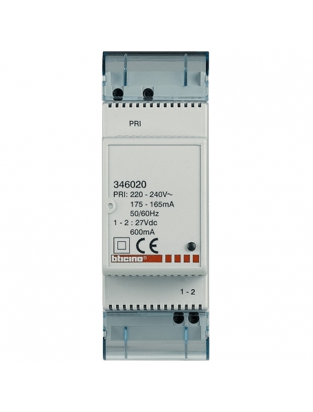 bticino alimentatore supplementare2din 230v bticino 346020