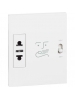 bticino living now presa per rasoio con trasformatore 115/230v bianco bticino kw4177