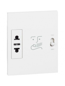 bticino living now presa per rasoio con trasformatore 115/230v bianco bticino kw4177