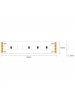 strip led serie rgb ultra luminosa 120w luce colorata  professionale 21,6w metro 24v pcb ip20 10mm bobina da 600 smd 3535 2394