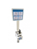 colonnina piantana in metallo con porta dispenser erogatore gel igienizzante disinfettante 50152