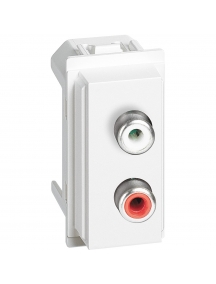 bticino living now modulo doppio rca 1 modulo bianco bticino kw4269r