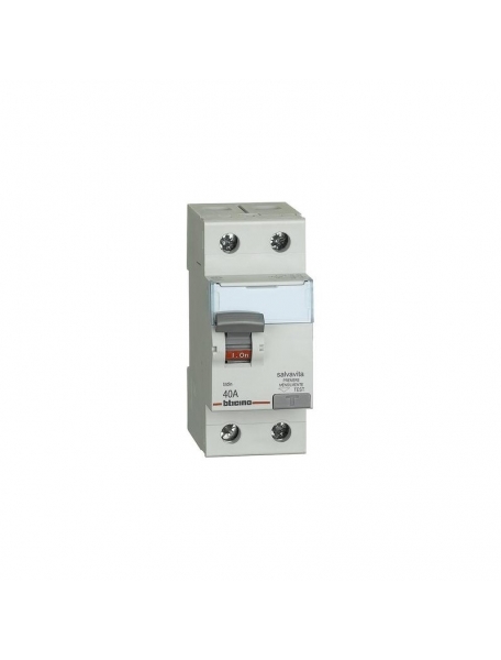 bticino Interruttore differenziale salvavita 2p   tipo ac in 40a  Idn 30ma vn 230/400 vac  2 moduli bticino GC723AC40