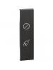 bticino living now cover illuminabile nero per portalampada fuori camera con doppia segnalazione ottica bticino kg11h