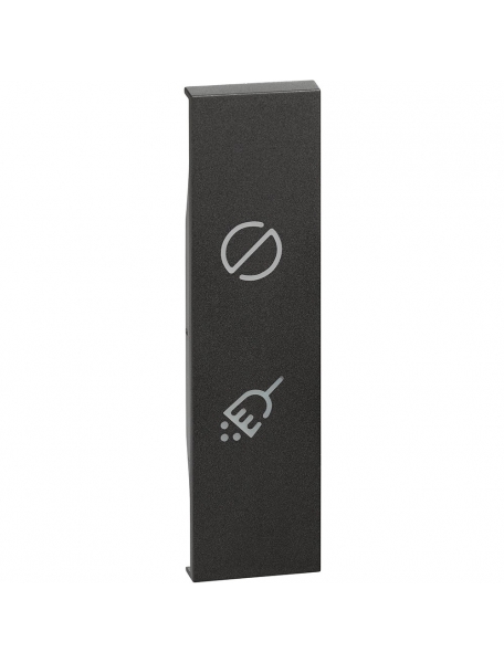 bticino living now cover illuminabile nero per portalampada fuori camera con doppia segnalazione ottica bticino kg11h