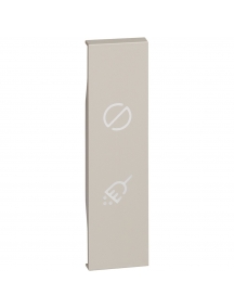 bticino living now cover illuminabile sabbia per portalampada fuori camera con doppia segnalazione ottica bticino km11h