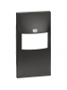 bticino living now cover per interruttore ir senza selettore per k4430  k4432  2 moduli nero bticino kg17
