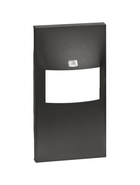 bticino living now cover per interruttore ir senza selettore per k4430  k4432  2 moduli nero bticino kg17