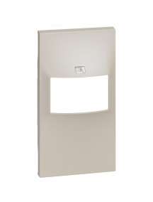 bticino living now cover per interruttore ir senza selettore per k4430  k4432  2 moduli sabbia bticino km17