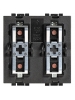 bticino  living light comando a due moduli ad incasso ribassato dotato di 3 pulsanti e 3 led bicolore bticino LN4660M2
