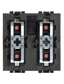 bticino  living light comando a due moduli ad incasso ribassato dotato di 3 pulsanti e 3 led bicolore bticino LN4660M2