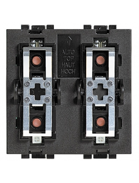 bticino  living light comando a due moduli ad incasso ribassato dotato di 3 pulsanti e 3 led bicolore bticino LN4660M2