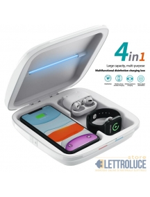 sterilizzatore igienizzatore multiuso telefoni mascherini oggetti caricatore wireless s4