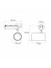 faretto binario trifase lk 30w bianco 3000k luce calda 3000