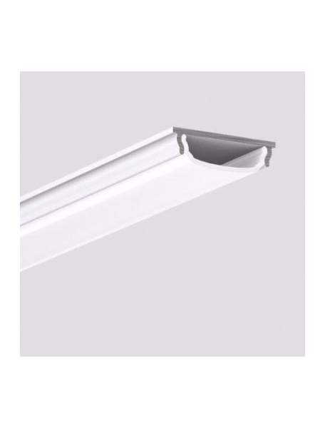 profilo in alluminio l085 2 metri  anodizzato piegabile opaco 5861