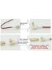 connettore striscia strip led rgb 5050 nuovo 10mm con filo di 20cm economico 0152