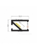 profilo in alluminio h18 c1  2metri anodizzato cover opaco 2942