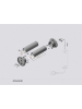 profilo in alluminio oval20 bc 2metri anodizzato cover opaco 3333