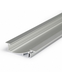 profilo in alluminio flat8 h/u anodizzato 2metri opaco 2560