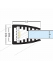 profilo in alluminio corner27 1metro anodizzato angolare frost 5854
