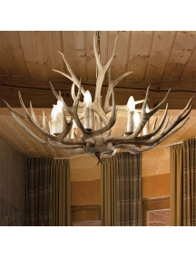 ideal lux chalet sp6 sospensione sei luci  IDEAL LUX 115498