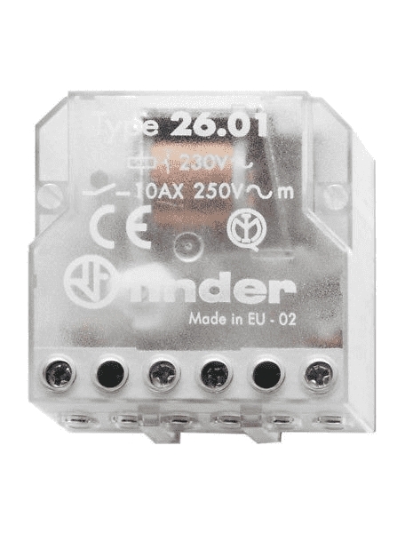 finder rele ad impulsi pannello 1no 10a finder 260182300000