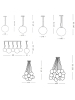 ideal lux mapa plus sp11 e14 lampadario a sospensione IDEAL LUX 131924