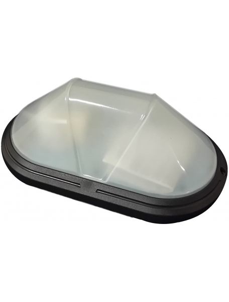 lombardo gem ovale e27 1x60w dulux cfl 1x15w nero lombardo lb14122