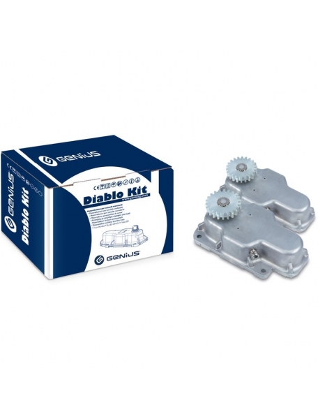 genius diablo kit 868 mhz kit per cancelli a due ante battenti 2,5 metri 250 kg per anta 24v automazione faac genius 5170205