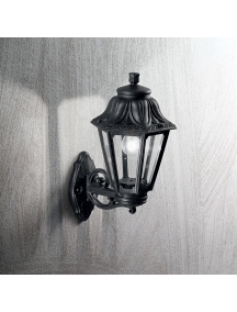 ideal lux anna ap1 big  lampada da parete esterno 1 luce nero IDEAL LUX 101491
