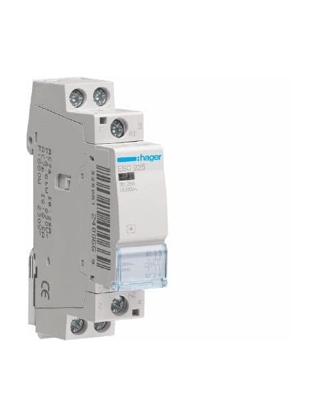 hager contattore std + 2na 230vac 25a 1 modulo hager ESC225