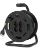 Vimar 0P32731 Avvolgicavo con disgiuntore termico di protezione, ergonomico, 16A 4 prese universali 30m
