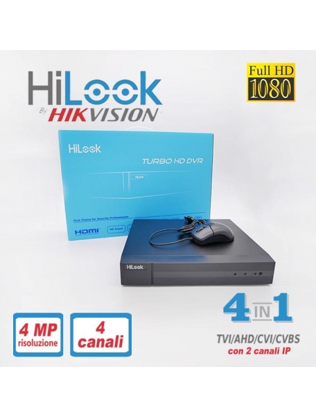 dvr ibrido 4 canali turbo HD+due chip ip 1080 pixel 6mp ip 204q-k1