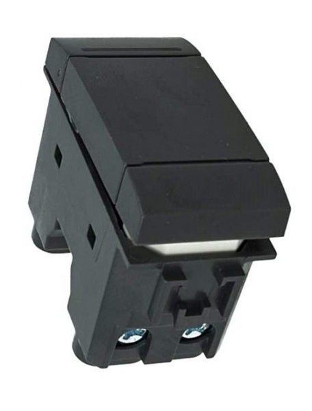 deviatore nero illuminabile 16A-250V compatibile con bticino