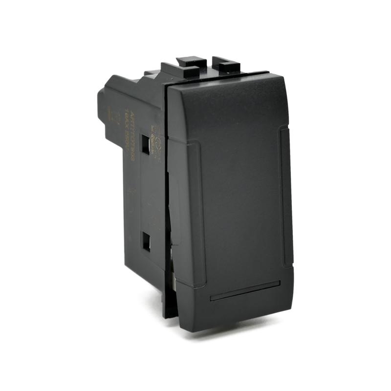 Deviatore Vimar Arkè 1P 16A 250V Colore Nero - Compatibile Con 19005 (Non Originale)