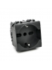 bticino living international presa scuko tedesca 16a 250v compatibile l4140/16 antracite