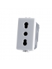 presa bivalente 2p+t  10/16 A 250v compatibile con bticino am5180 bianca