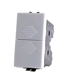 doppio pulsante saliscendi 10A 250V bianco compatibile con bticino matix am5055