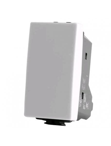 interruttore bianco 1P 16AX 250Vac compatibile bticino matix am5001