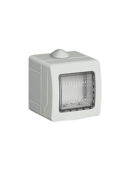 custodia 2 posti ip55 composta da base e coperchio compatibile matix 25502