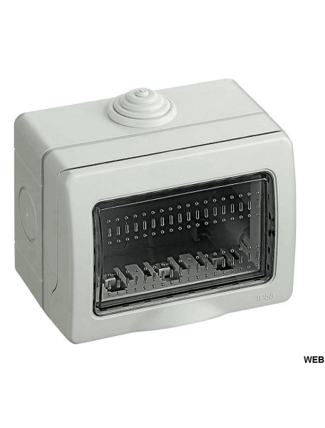custodia idrobox ip55 3 posti bianco compatibile bticino matix 25502