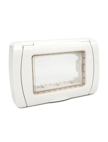 coperchio  Idrobox ip55  3 posti bianco compatibile bticino matix 25603