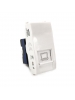 connettore di rete rj45 cat 6 presa internet bianca compatibile con serie vimar plana 14339