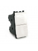 doppio pulsante 250v 10a bianco compatibile vimar plana 14066