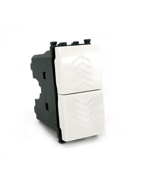 doppio pulsante 250v 10a bianco compatibile vimar plana 14066